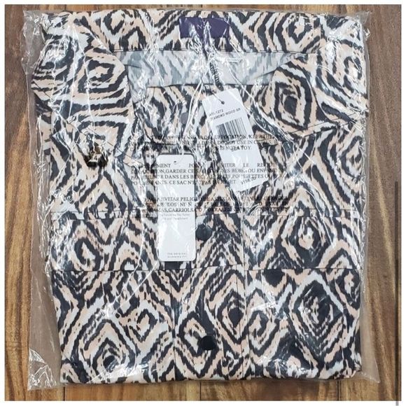 New NYDJ Diamond Wood Grain Athletic / Dress Water Resistant Wind Breaker Jacket - Picture 15 of 16